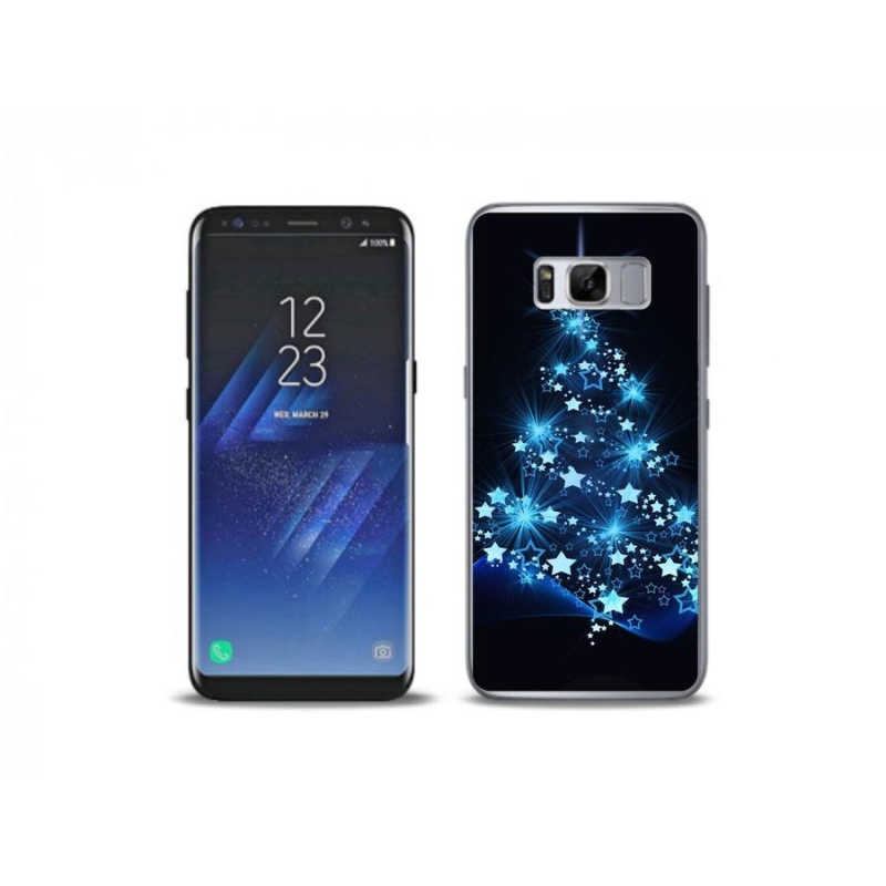 Gelový kryt mmCase na mobil Samsung Galaxy S8 Plus - vánoční stromek
