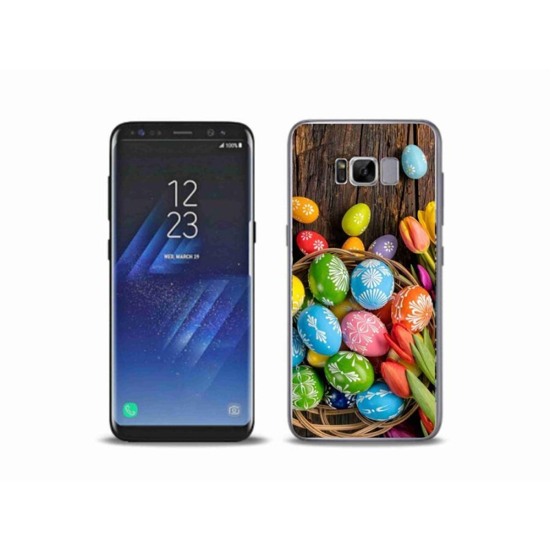 Gelový kryt mmCase na mobil Samsung Galaxy S8 Plus - velikonoční vajíčka
