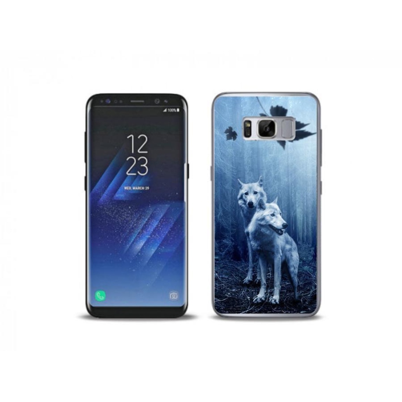 Gelový kryt mmCase na mobil Samsung Galaxy S8 Plus - vlci v lese