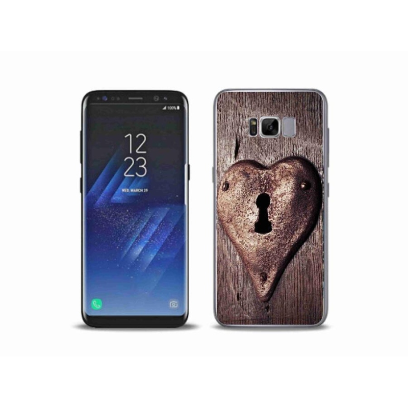 Gelový kryt mmCase na mobil Samsung Galaxy S8 Plus - zámek ve tvaru srdce
