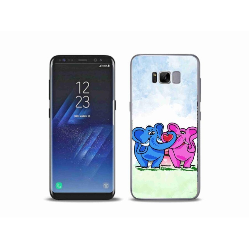 Gelový kryt mmCase na mobil Samsung Galaxy S8 Plus - zamilovaní sloni