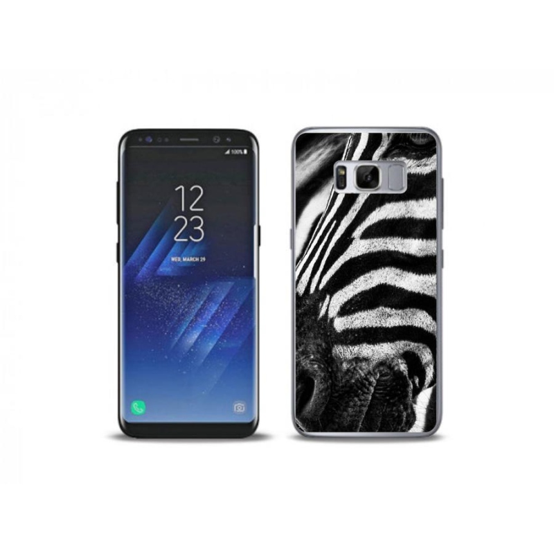 Gelový kryt mmCase na mobil Samsung Galaxy S8 Plus - zebra