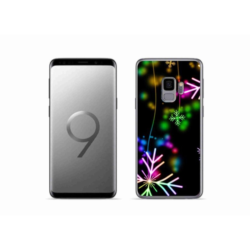 Gelový kryt mmCase na mobil Samsung Galaxy S9 - barevné vločky