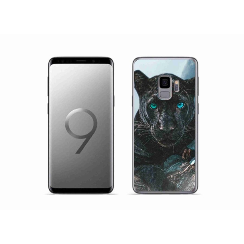 Gelový kryt mmCase na mobil Samsung Galaxy S9 - černý panter