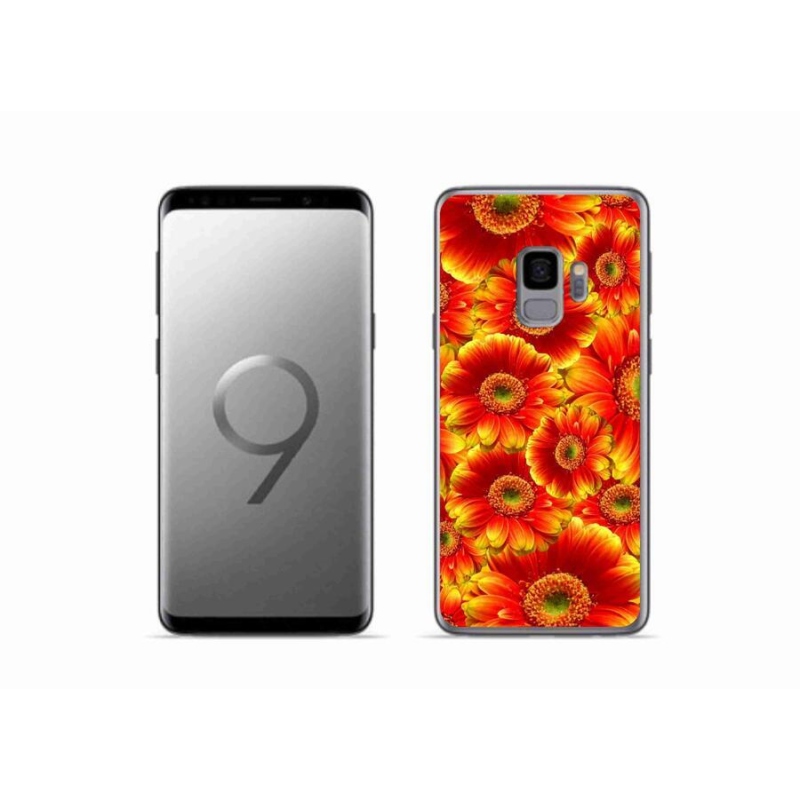 Gelový kryt mmCase na mobil Samsung Galaxy S9 - gerbera 1