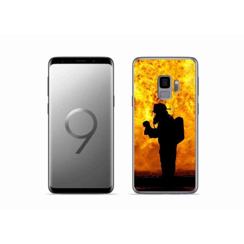 Gelový kryt mmCase na mobil Samsung Galaxy S9 - hasič