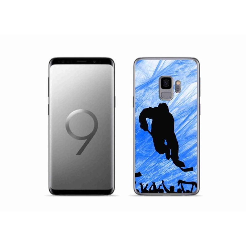 Gelový kryt mmCase na mobil Samsung Galaxy S9 - hokejový hráč