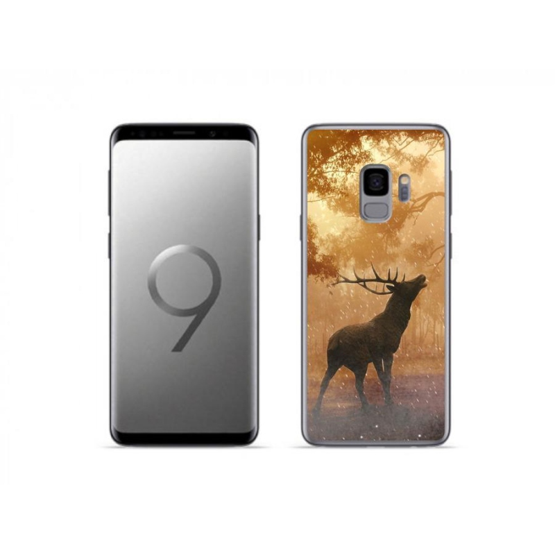 Gelový kryt mmCase na mobil Samsung Galaxy S9 - jelen v říji