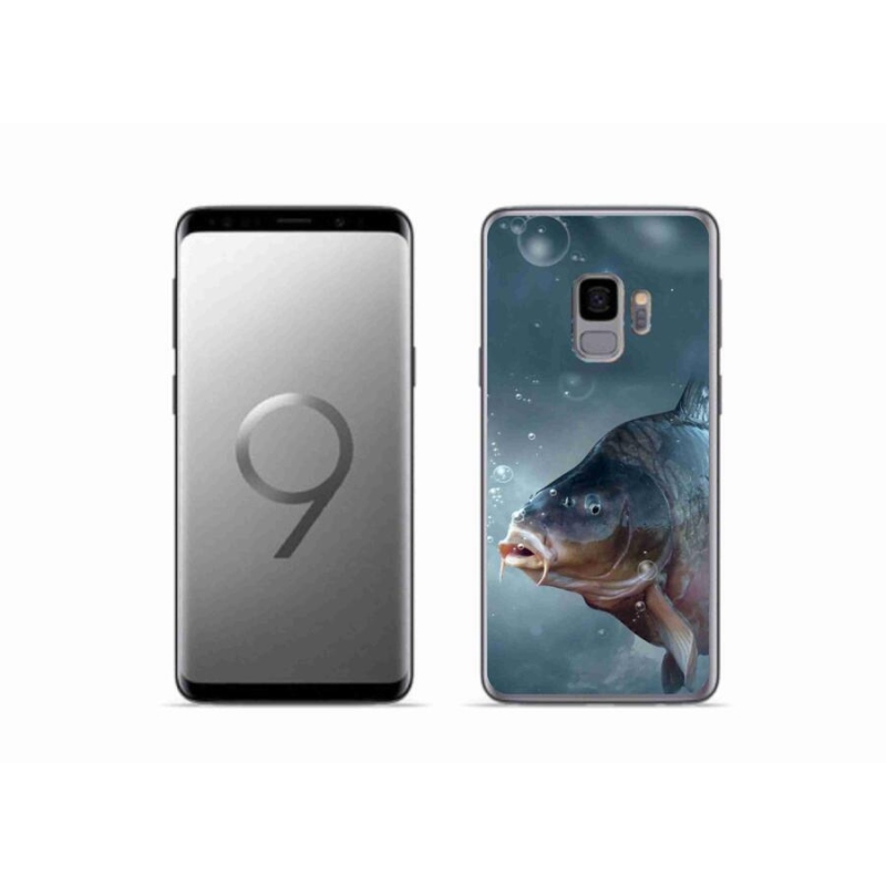 Gelový kryt mmCase na mobil Samsung Galaxy S9 - kapr a bublinky