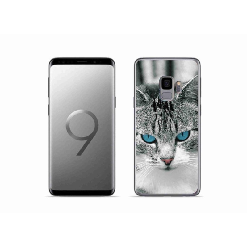 Gelový kryt mmCase na mobil Samsung Galaxy S9 - kočičí pohled 1