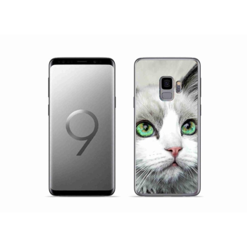 Gelový kryt mmCase na mobil Samsung Galaxy S9 - kočičí pohled