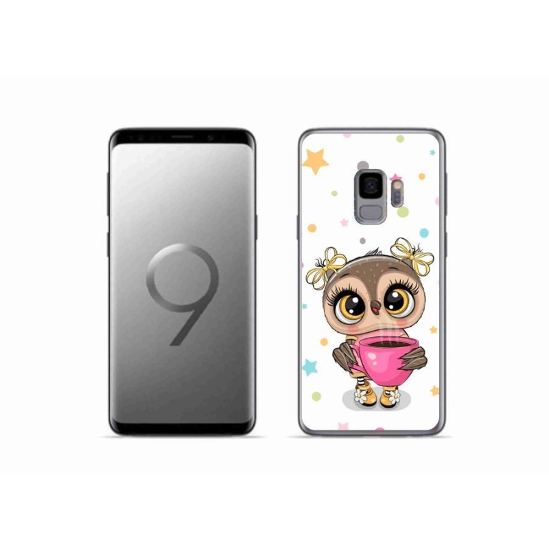 Gelový kryt mmCase na mobil Samsung Galaxy S9 - kreslená sovička
