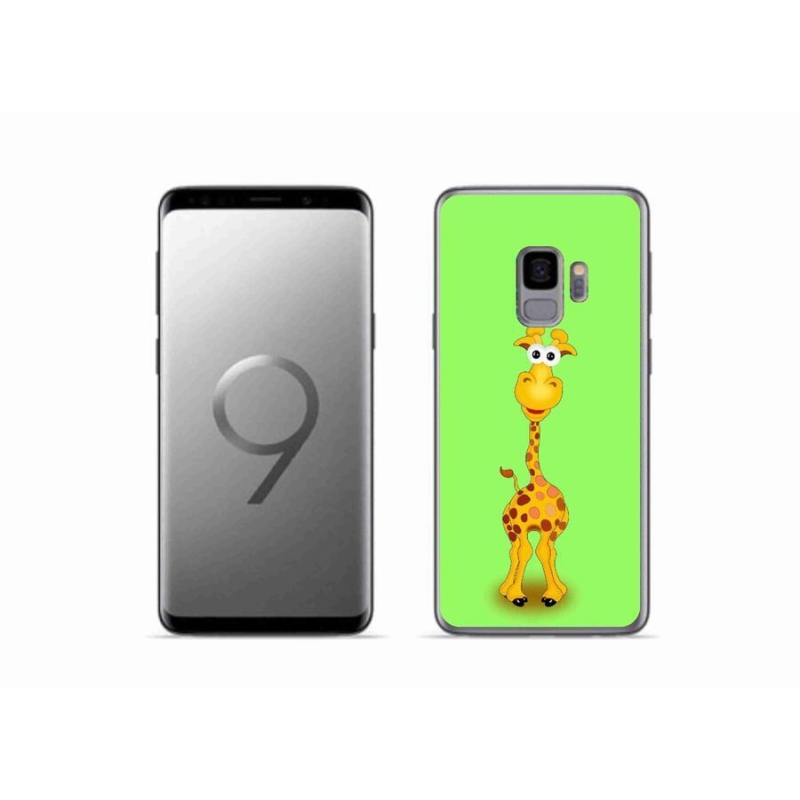 Gelový kryt mmCase na mobil Samsung Galaxy S9 - kreslená žirafa