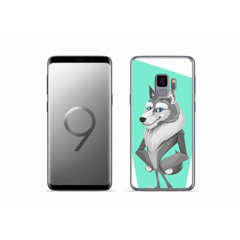 Gelový kryt mmCase na mobil Samsung Galaxy S9 - kreslený vlk