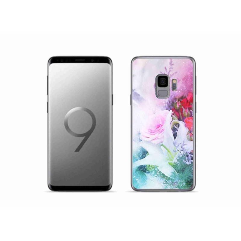 Gelový kryt mmCase na mobil Samsung Galaxy S9 - květiny 4
