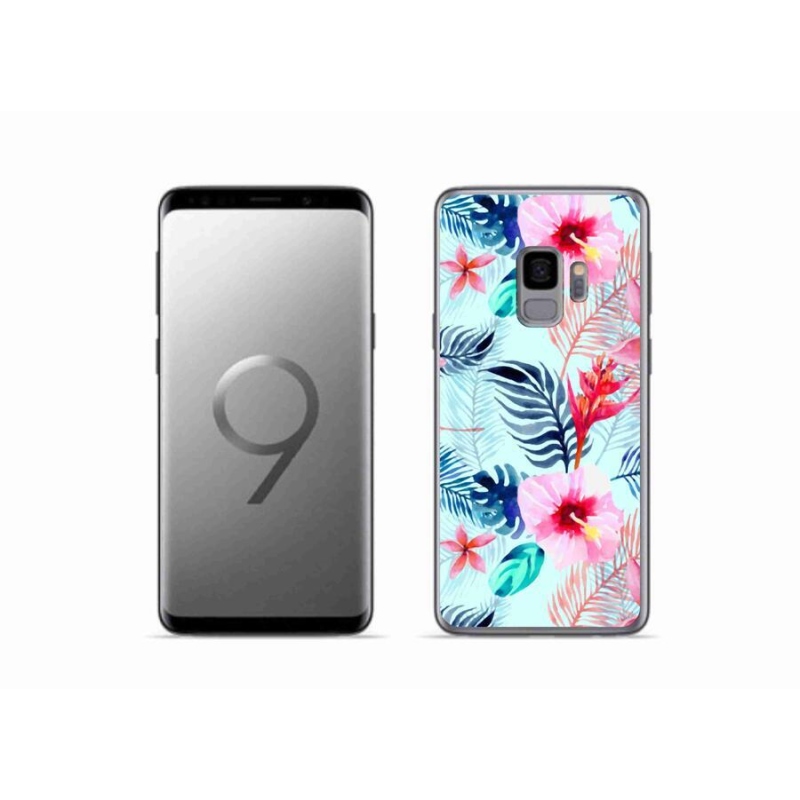 Gelový kryt mmCase na mobil Samsung Galaxy S9 - květiny