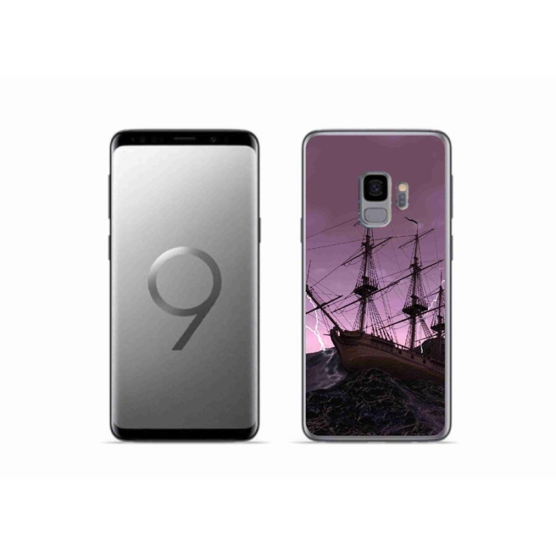 Gelový kryt mmCase na mobil Samsung Galaxy S9 - loď v bouři
