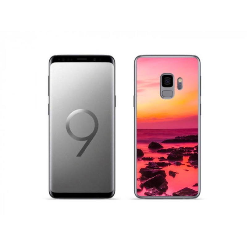 Gelový kryt mmCase na mobil Samsung Galaxy S9 - moře a záře