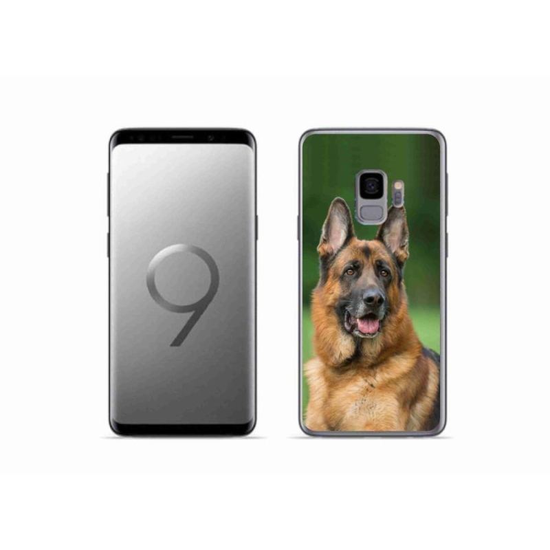 Gelový kryt mmCase na mobil Samsung Galaxy S9 - německý ovčák