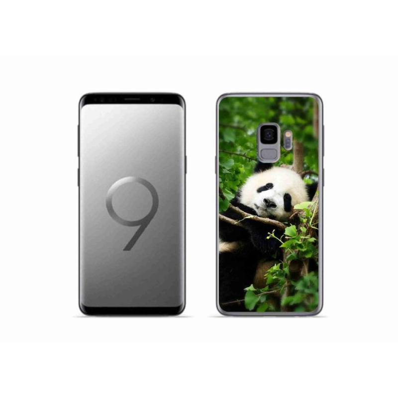 Gelový kryt mmCase na mobil Samsung Galaxy S9 - panda