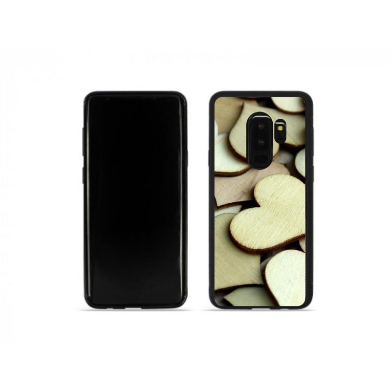 Gelový kryt mmCase na mobil Samsung Galaxy S9 Plus - dřevěná srdíčka