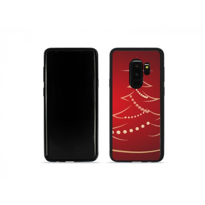 Gelový kryt mmCase na mobil Samsung Galaxy S9 Plus - kreslený vánoční stromek