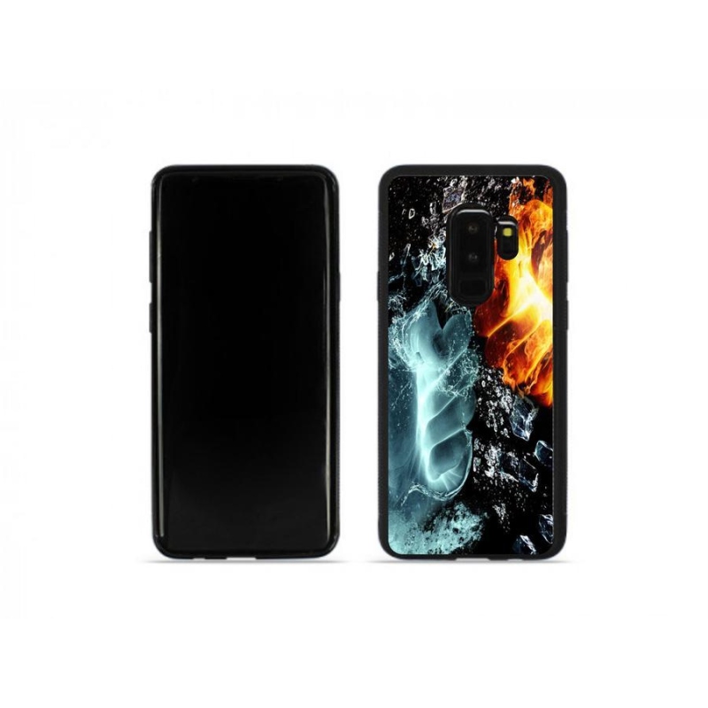 Gelový kryt mmCase na mobil Samsung Galaxy S9 Plus - voda a oheň