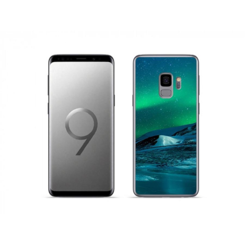 Gelový kryt mmCase na mobil Samsung Galaxy S9 - polární záře