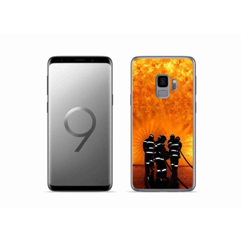 Gelový kryt mmCase na mobil Samsung Galaxy S9 - požár