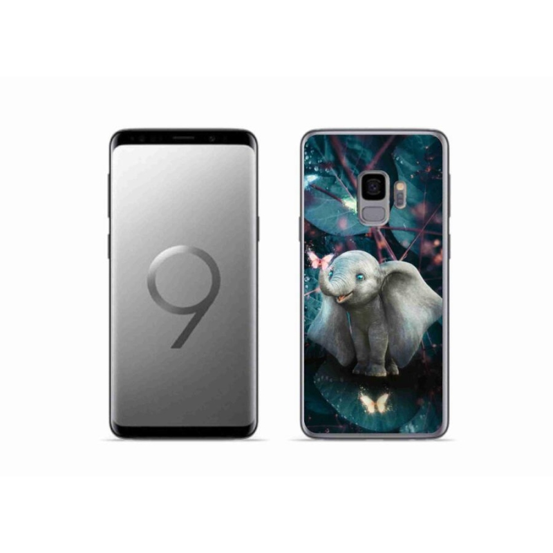 Gelový kryt mmCase na mobil Samsung Galaxy S9 - roztomilý slon