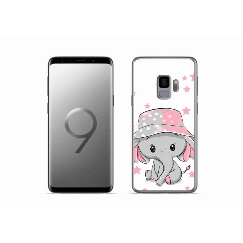 Gelový kryt mmCase na mobil Samsung Galaxy S9 - růžový slon