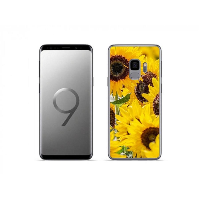 Gelový kryt mmCase na mobil Samsung Galaxy S9 - slunečnice