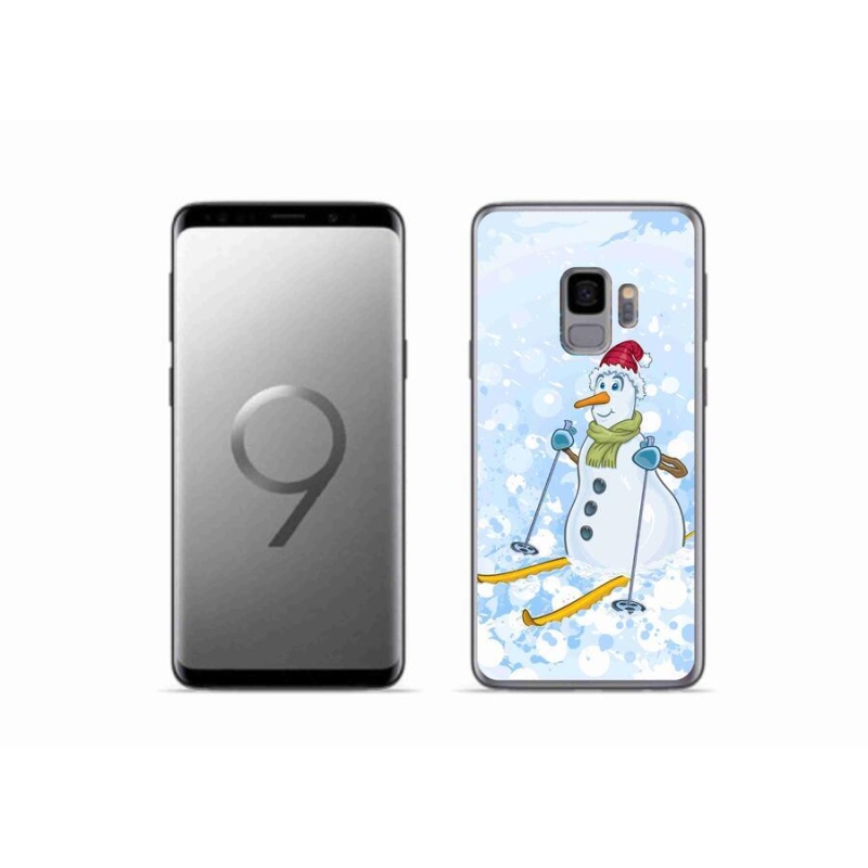 Gelový kryt mmCase na mobil Samsung Galaxy S9 - sněhulák