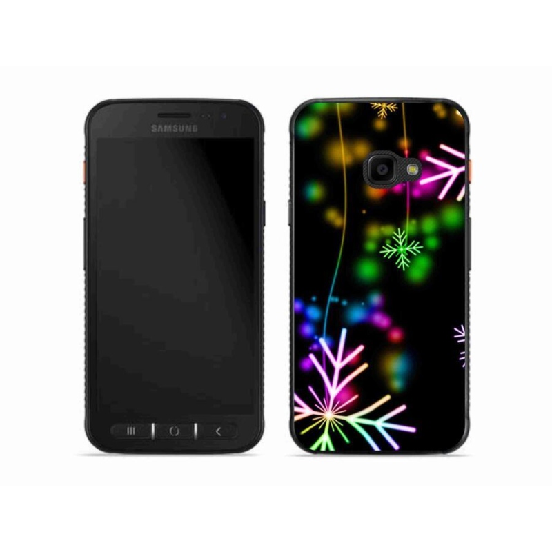 Gelový kryt mmCase na mobil Samsung Galaxy Xcover 4S - barevné vločky