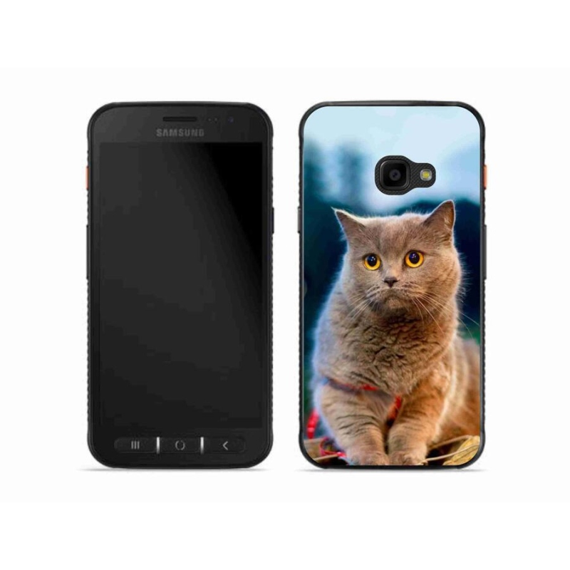 Gelový kryt mmCase na mobil Samsung Galaxy Xcover 4S - britská modrá 2