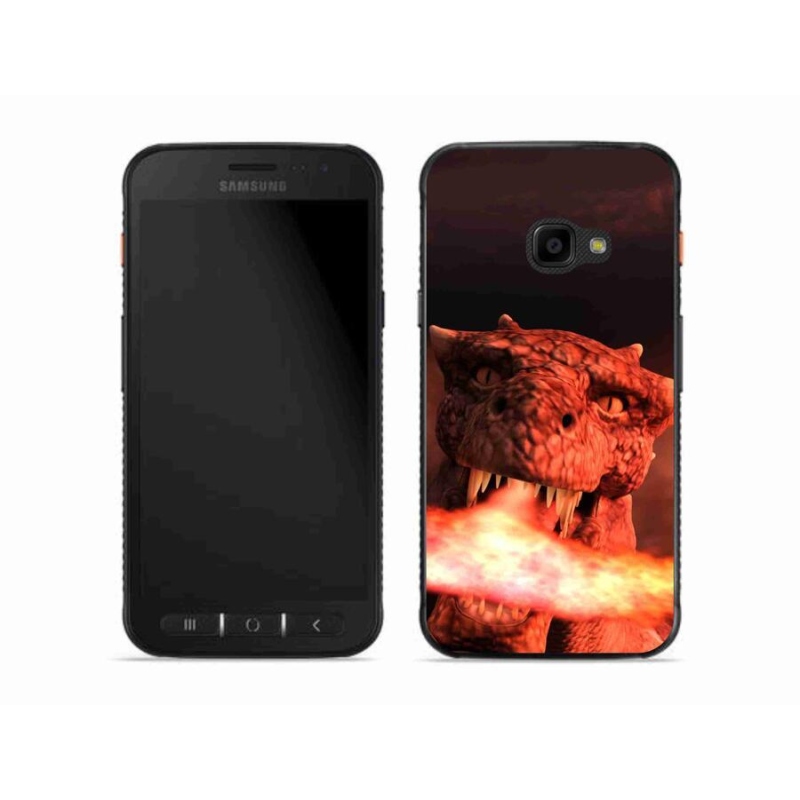 Gelový kryt mmCase na mobil Samsung Galaxy Xcover 4S - drak
