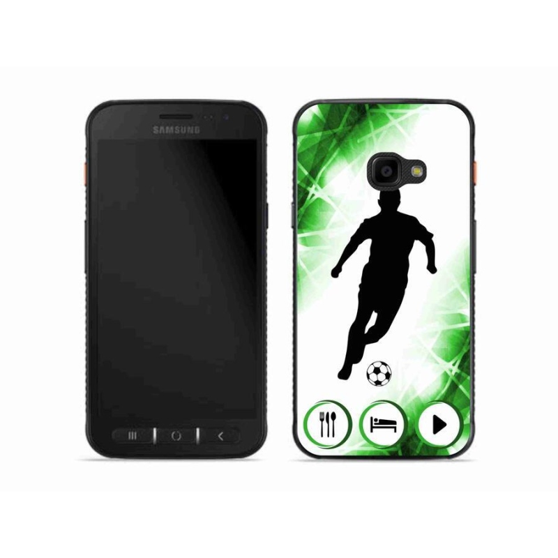 Gelový kryt mmCase na mobil Samsung Galaxy Xcover 4S - fotbalista