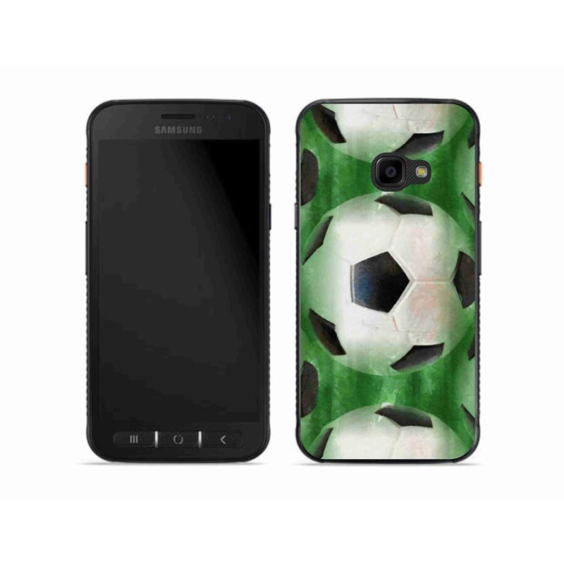Gelový kryt mmCase na mobil Samsung Galaxy Xcover 4S - fotbalový míč