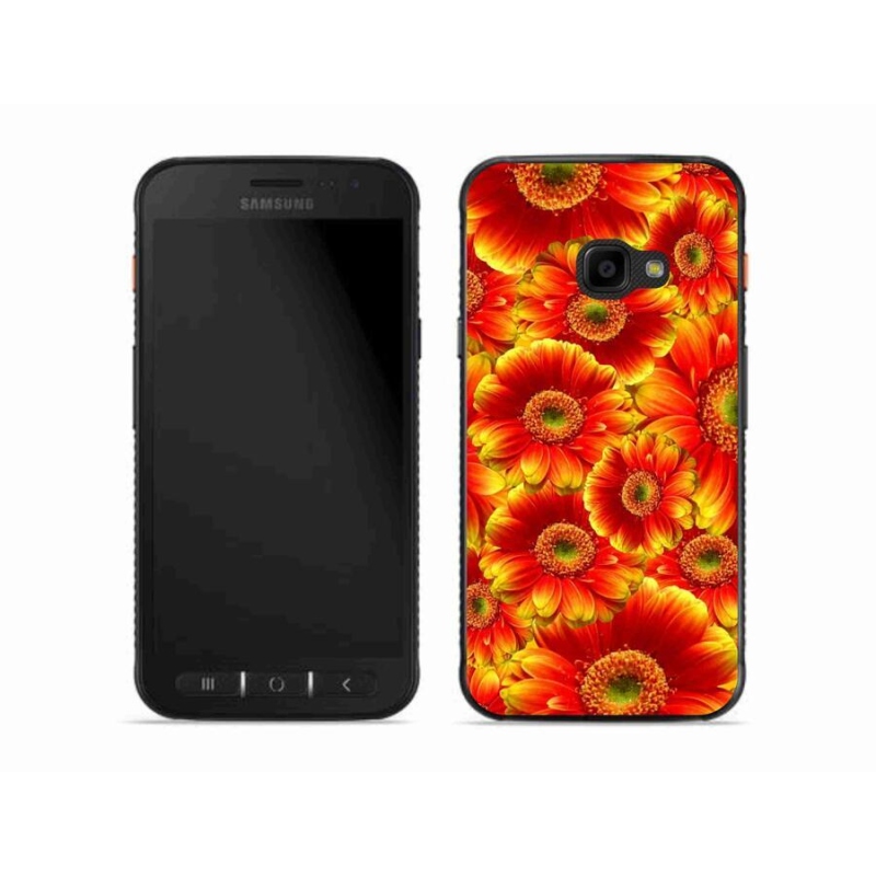 Gelový kryt mmCase na mobil Samsung Galaxy Xcover 4S - gerbera 1