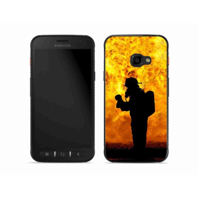 Gelový kryt mmCase na mobil Samsung Galaxy Xcover 4S - hasič