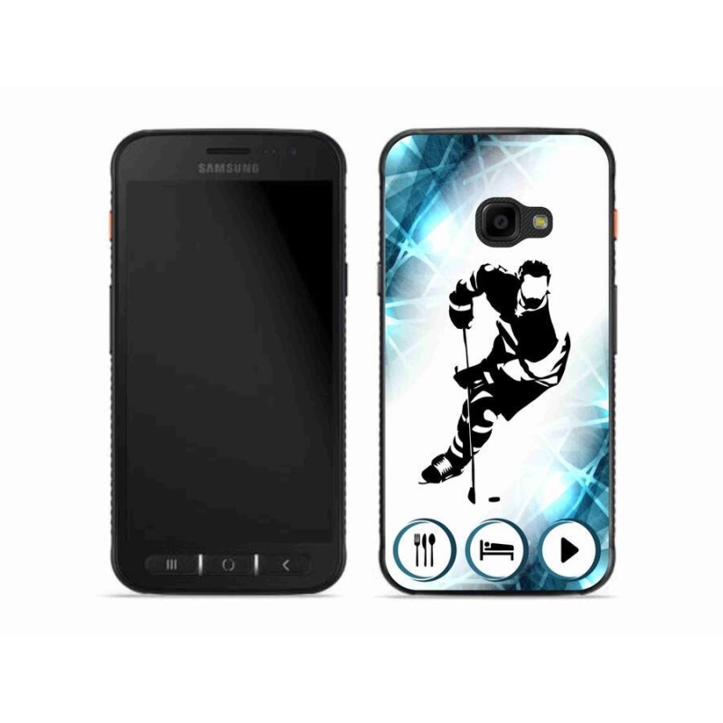 Gelový kryt mmCase na mobil Samsung Galaxy Xcover 4S - hokej 1