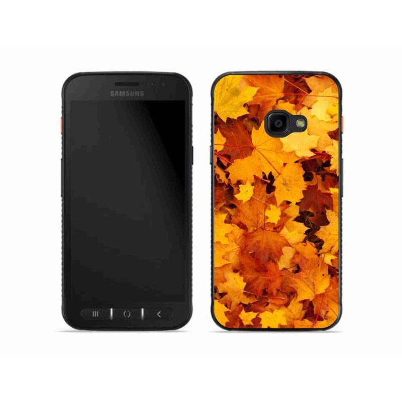 Gelový kryt mmCase na mobil Samsung Galaxy Xcover 4S - javorové listy