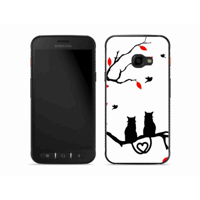 Gelový kryt mmCase na mobil Samsung Galaxy Xcover 4S - kočičí láska