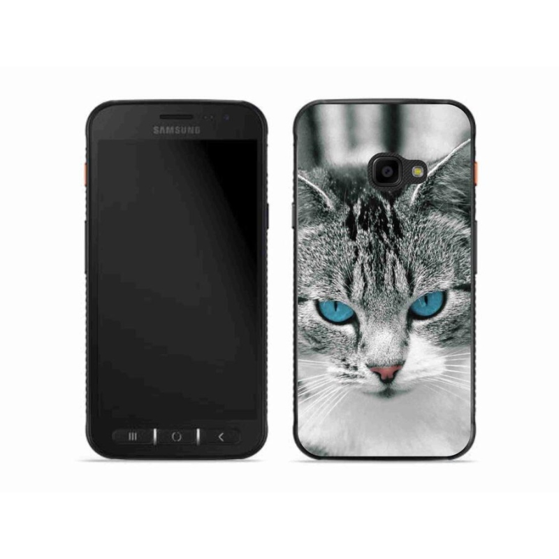 Gelový kryt mmCase na mobil Samsung Galaxy Xcover 4S - kočičí pohled 1