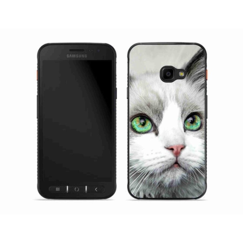 Gelový kryt mmCase na mobil Samsung Galaxy Xcover 4S - kočičí pohled