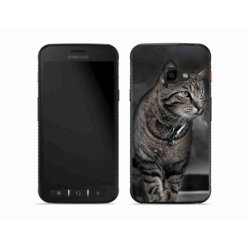 Gelový kryt mmCase na mobil Samsung Galaxy Xcover 4S - kočka