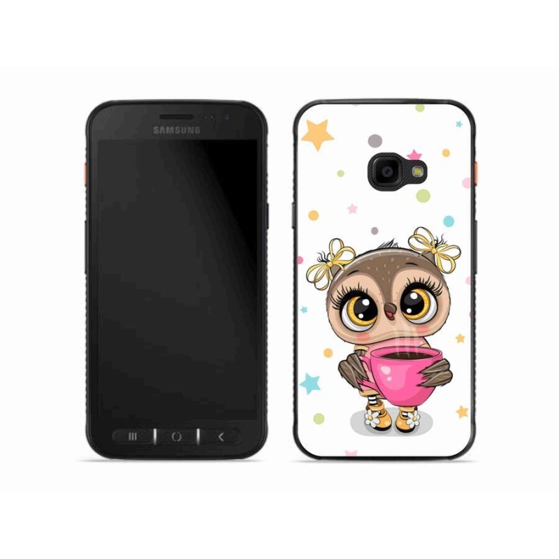 Gelový kryt mmCase na mobil Samsung Galaxy Xcover 4S - kreslená sovička