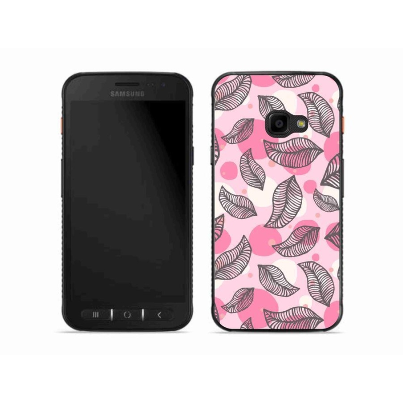 Gelový kryt mmCase na mobil Samsung Galaxy Xcover 4S - kreslené padající listy