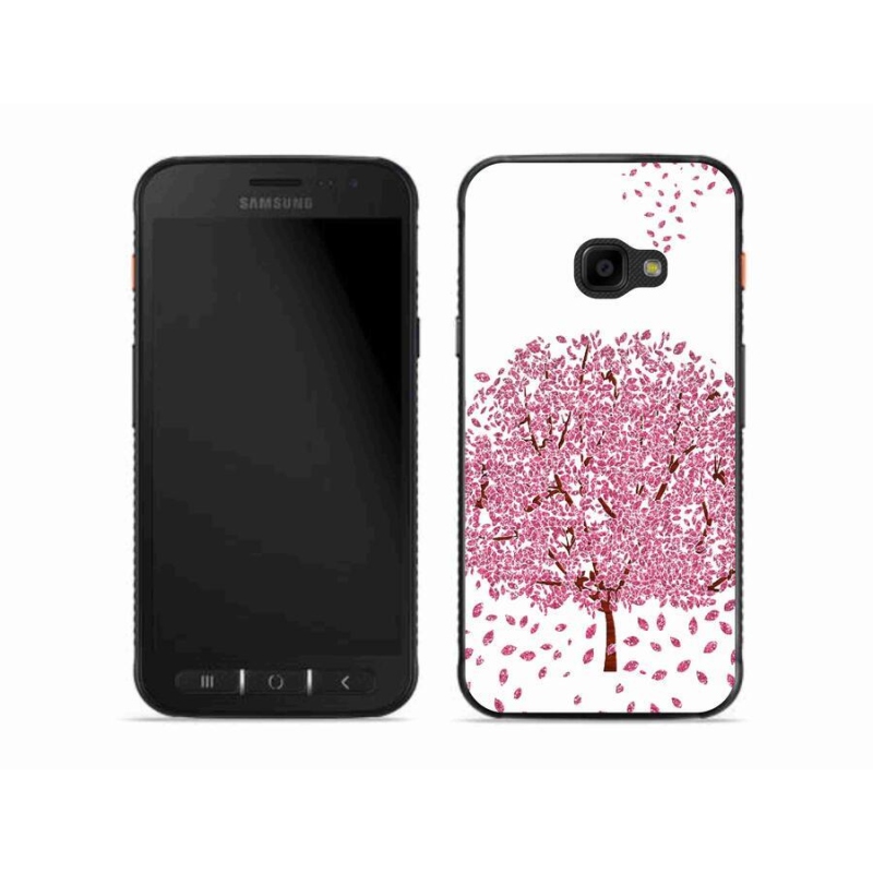 Gelový kryt mmCase na mobil Samsung Galaxy Xcover 4S - kreslený strom s listy