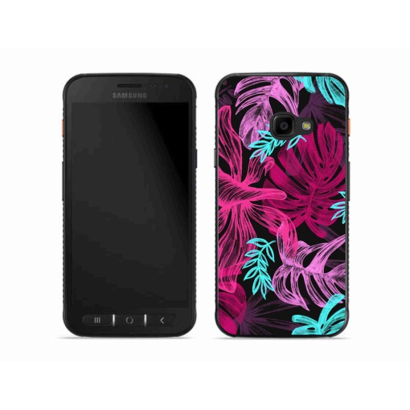 Gelový kryt mmCase na mobil Samsung Galaxy Xcover 4S - květiny 1